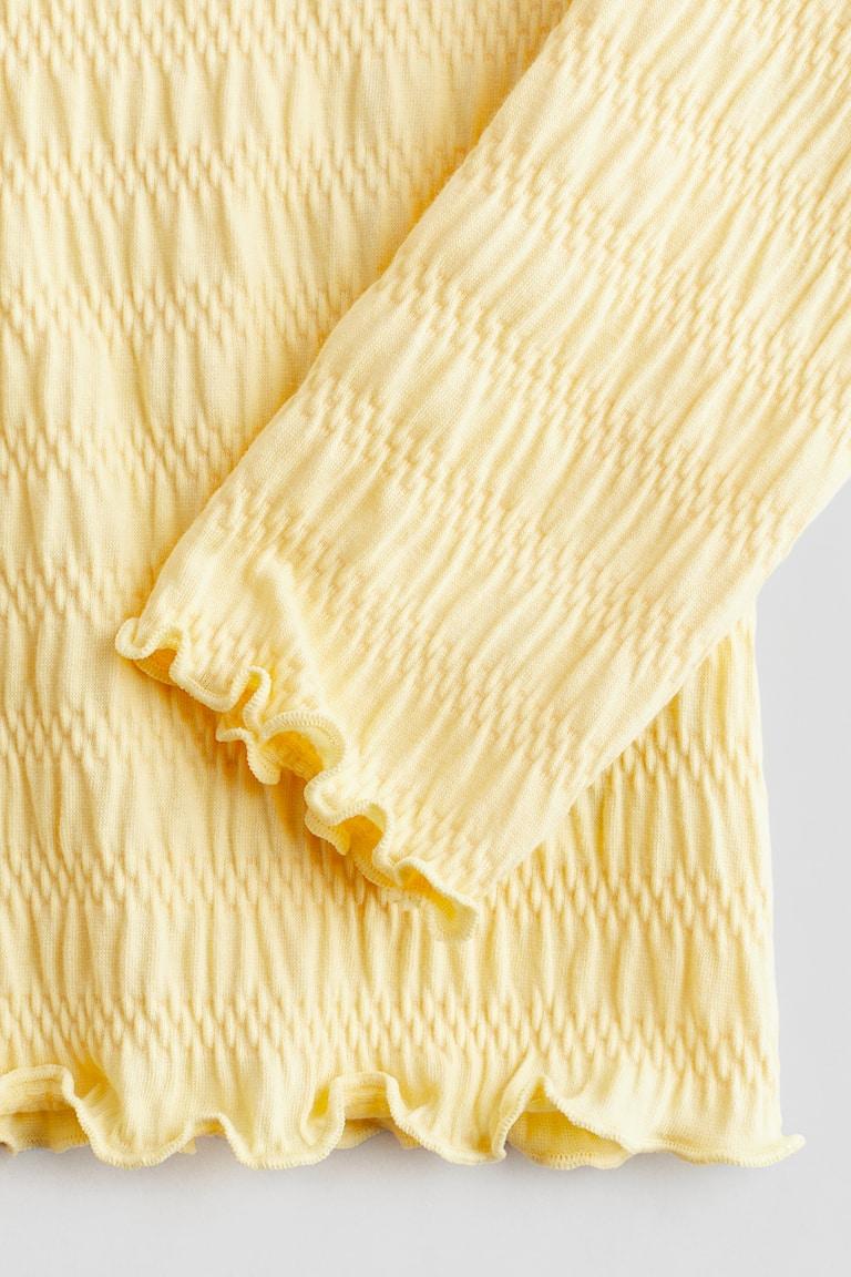 H&M Gesmoktes Jerseyshirt im Angebot