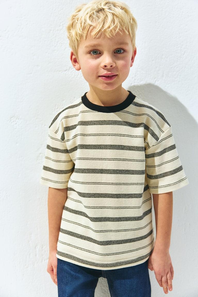 H&M Jacquard-T-Shirt in Loose Fit