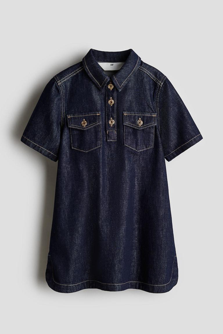 H&M Blusenkleid aus Denim
