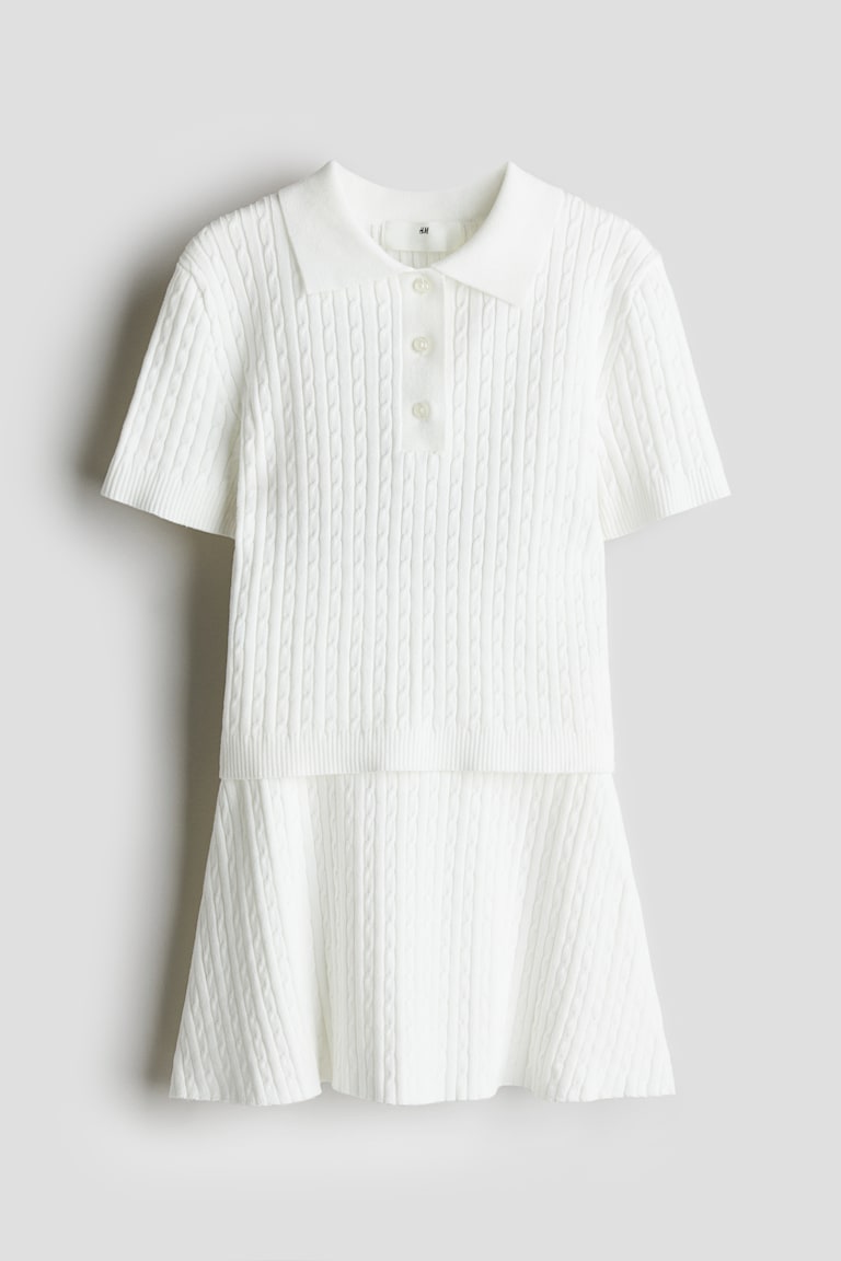 H&M 2-teiliges Set mit Zopfmuster