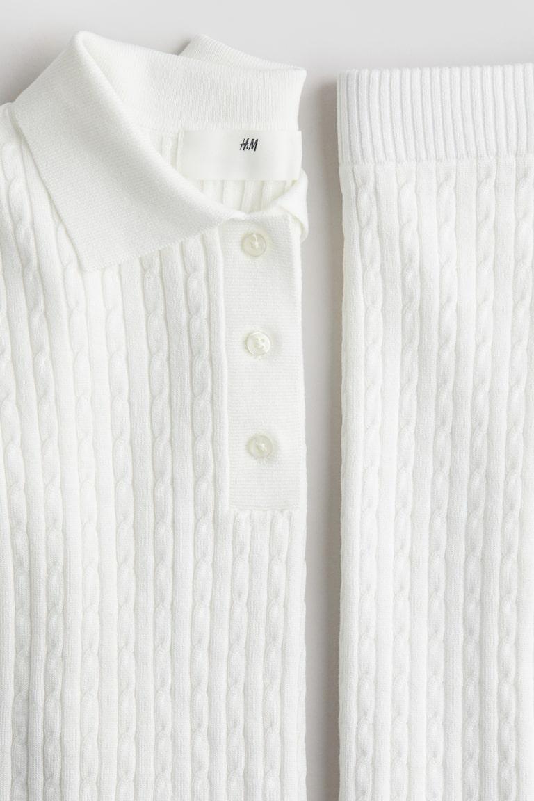H&M 2-teiliges Set mit Zopfmuster Nur für heute