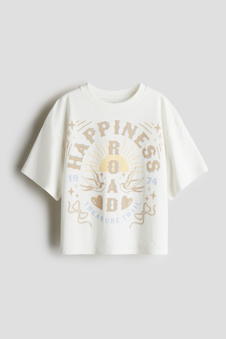 H&M Oversized Baumwoll-T-Shirt Günstiger Verkauf