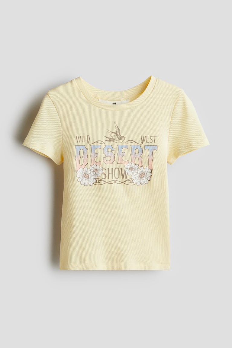 H&M Baumwollshirt mit Motivprint Sonderangebot