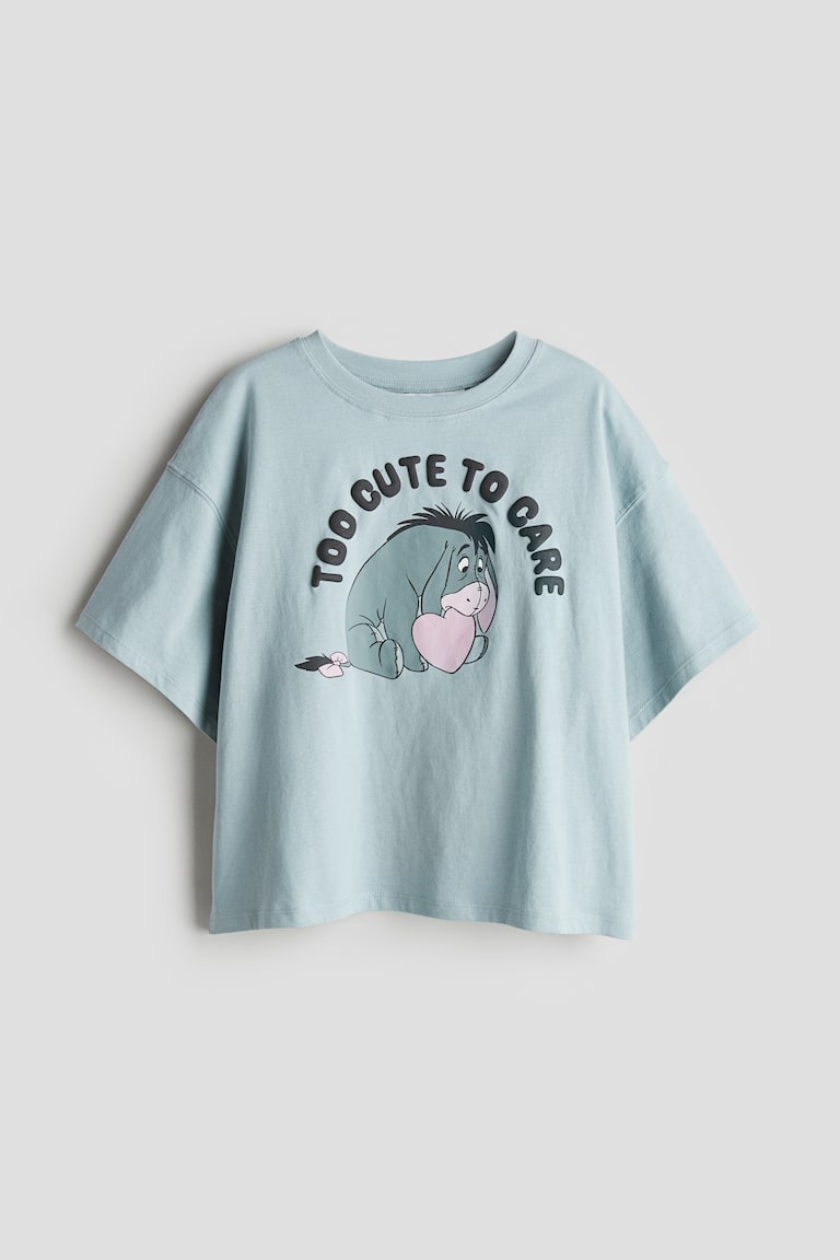 H&M Baumwoll-T-Shirt mit Print Flash Sale