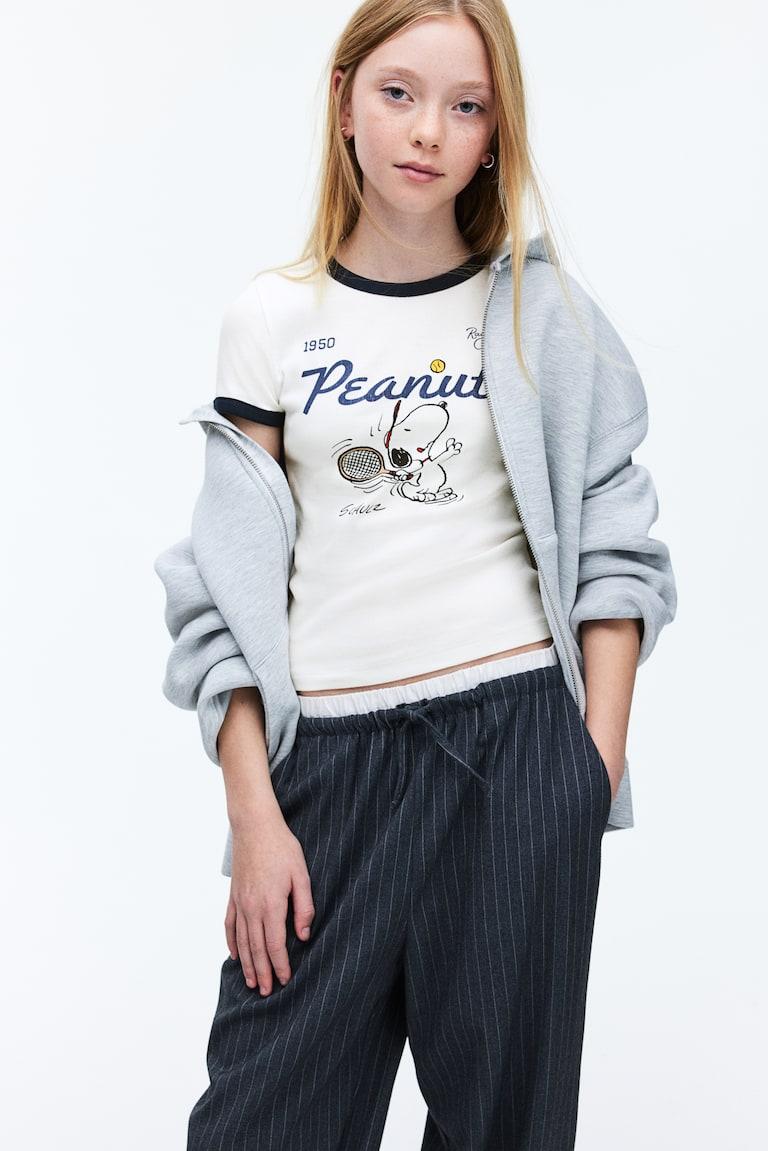 H&M Jerseyshirt mit Print Exklusivangebot