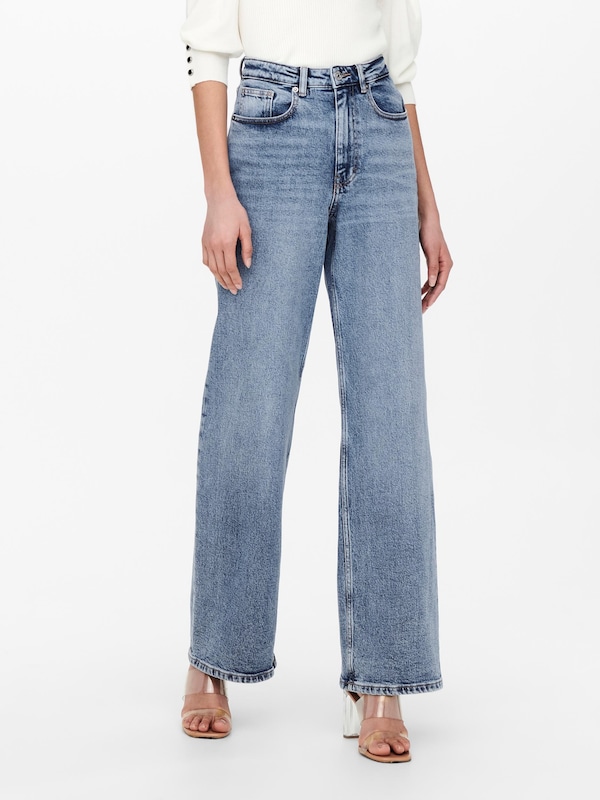 ONLY ONLY Wide Leg Jeans 'Juicy' in Blau Günstiger Verkauf