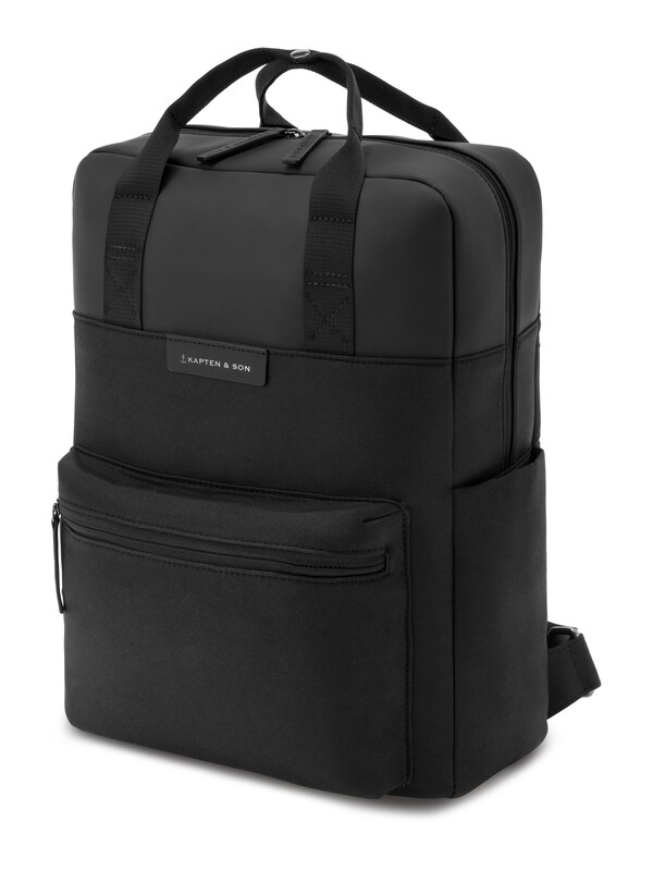 Kapten u0026 Son Kapten & Son Rucksack 'Bergen Small All Black' in Schwarz Heißer Verkauf