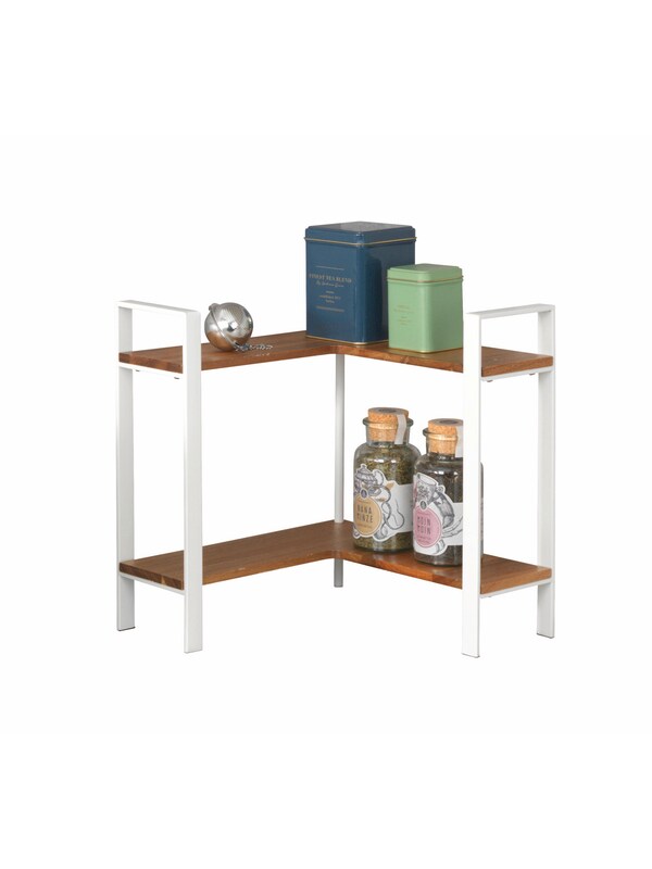 Wenko Wenko Eckregal in Karamell Weiß Top Angebot