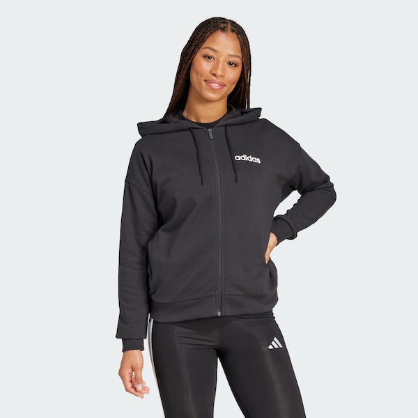 ADIDAS SPORTSWEAR ADIDAS SPORTSWEAR Sportsweatjacke 'Essentials' in Schwarz Nur für heute