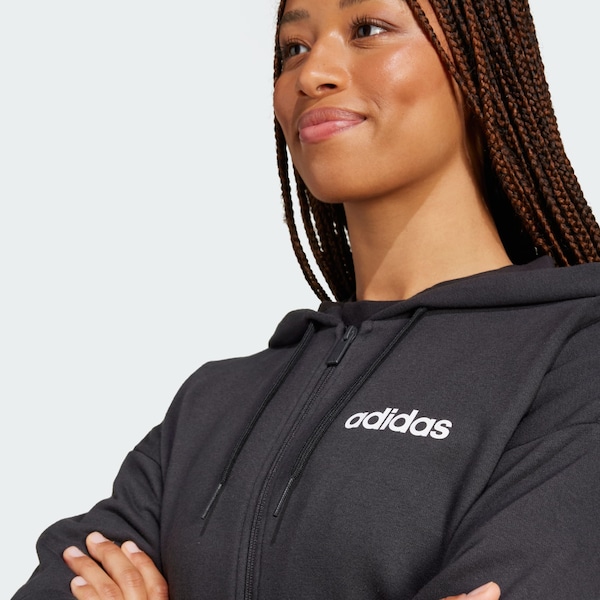 ADIDAS SPORTSWEAR ADIDAS SPORTSWEAR Sportsweatjacke 'Essentials' in Schwarz Nur für heute