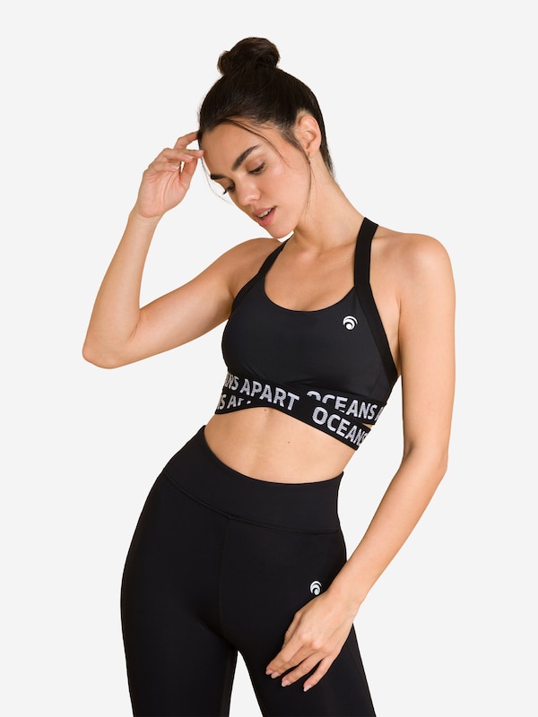 OCEANSAPART OCEANSAPART Bustier Sport-BH 'Beauty' in Schwarz Super Rabatt