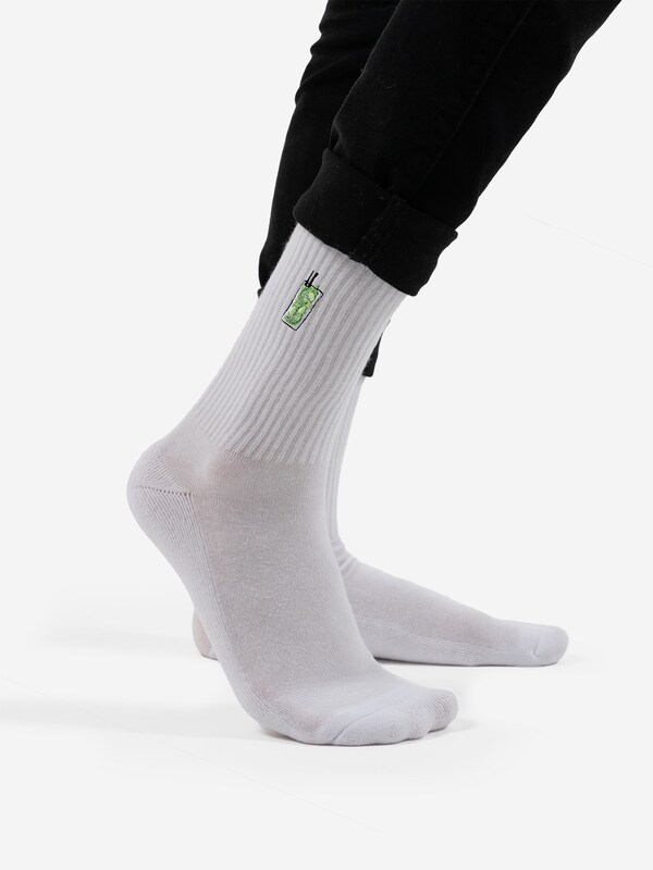 Occulto Occulto Socken 'Robin' in Weiß Riesige Rabatte