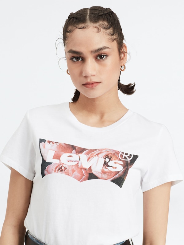 LEVI'S ® LEVI'S ® T-Shirt 'The Perfect' in Weiß Valentinstagsangebot