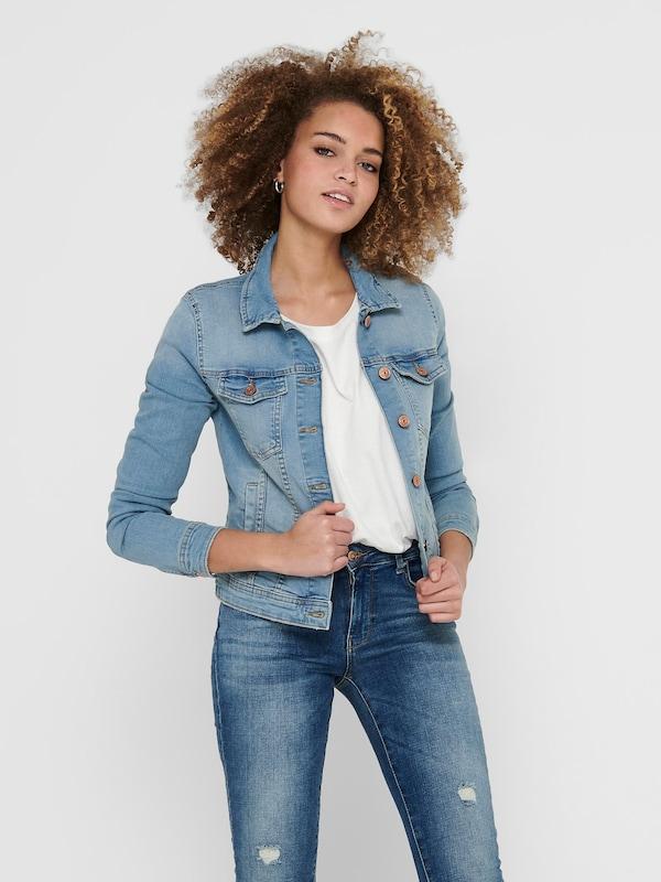 ONLY ONLY Jacke 'ONLTia' in Blue Denim Im Verkauf