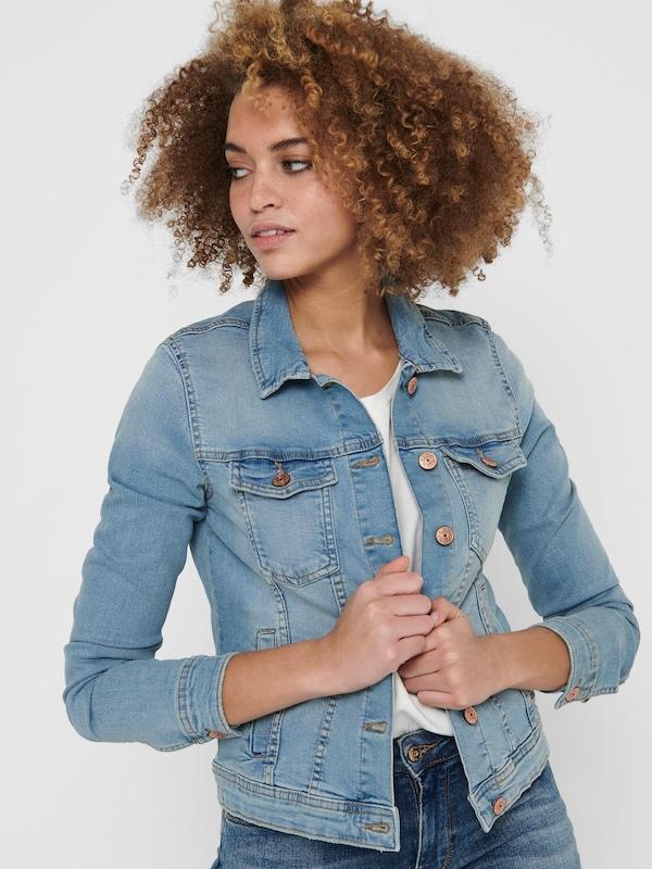 ONLY ONLY Jacke 'ONLTia' in Blue Denim Im Verkauf