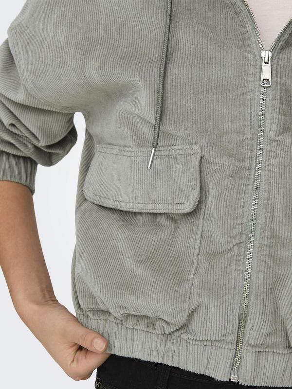 ONLY ONLY Jacke 'ONLKenzie' in Grau 50% Rabatt für begrenzte Zeit