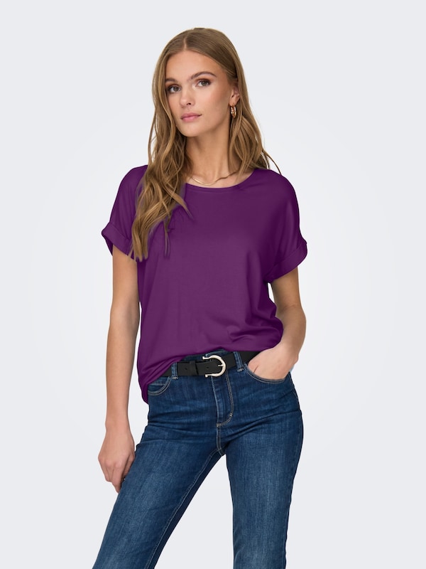 ONLY ONLY T-Shirt 'ONLMoster' in Dunkellila Rabatt