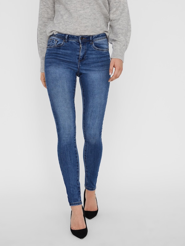 VERO MODA VERO MODA Skinny Jeans 'Tanya' in Blue Denim Begrenztes Angebot
