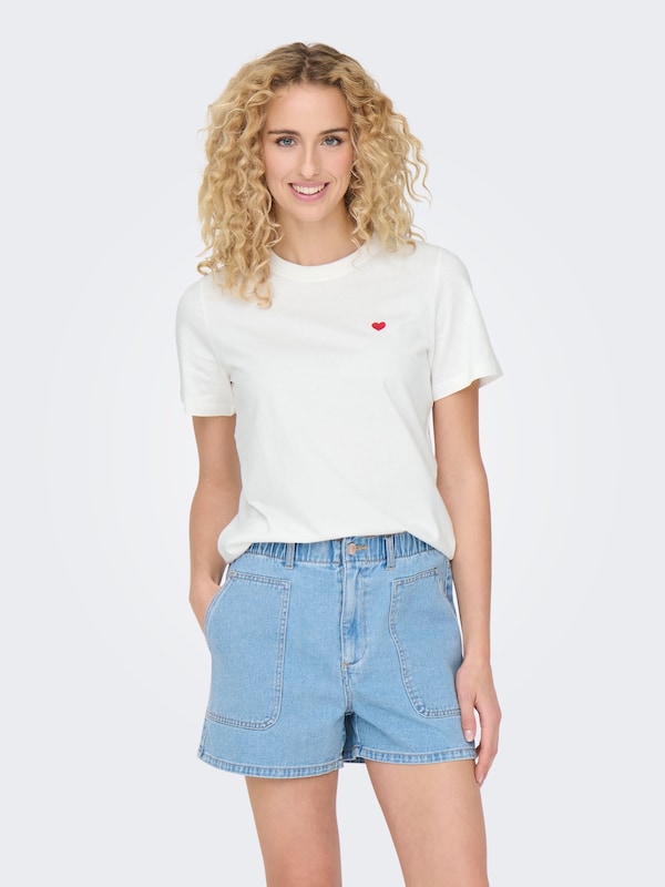 JDY JDY T-Shirt 'JDYPISA' in Weiß Preisnachlass