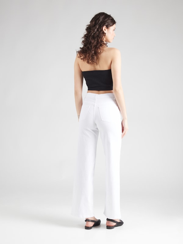 ONLY ONLY Wide Leg Jeans 'ONLMadison Blush' in White Denim Saisonschlussverkauf