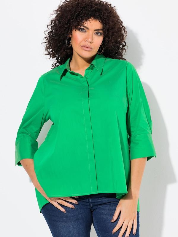 Ulla Popken Ulla Popken Bluse in Grün Lagerräumung