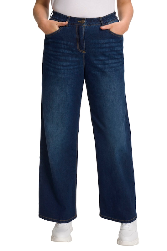 Ulla Popken Ulla Popken Wide Leg Jeans in Dunkelblau Exklusive Angebote