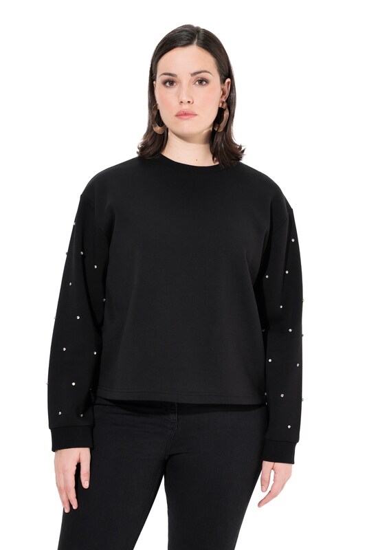 Ulla Popken Ulla Popken Sweatshirt in Schwarz Blitzangebot