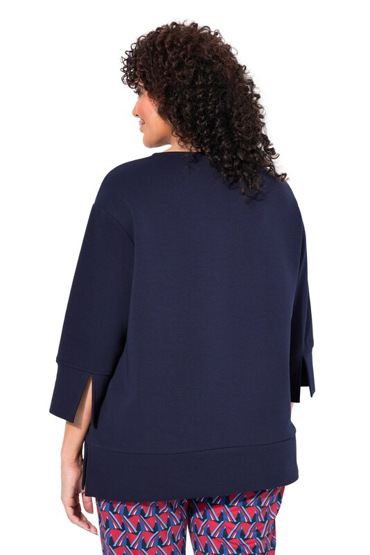 Ulla Popken Ulla Popken Sweatshirt 'Punto' in Marine Sonderangebote