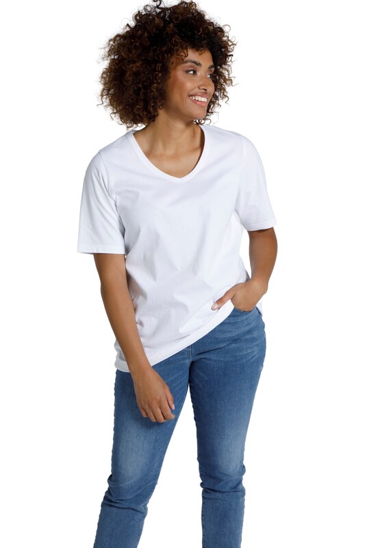 Ulla Popken Ulla Popken T-Shirt (GOTS) in Schwarz JETZT KAUFEN