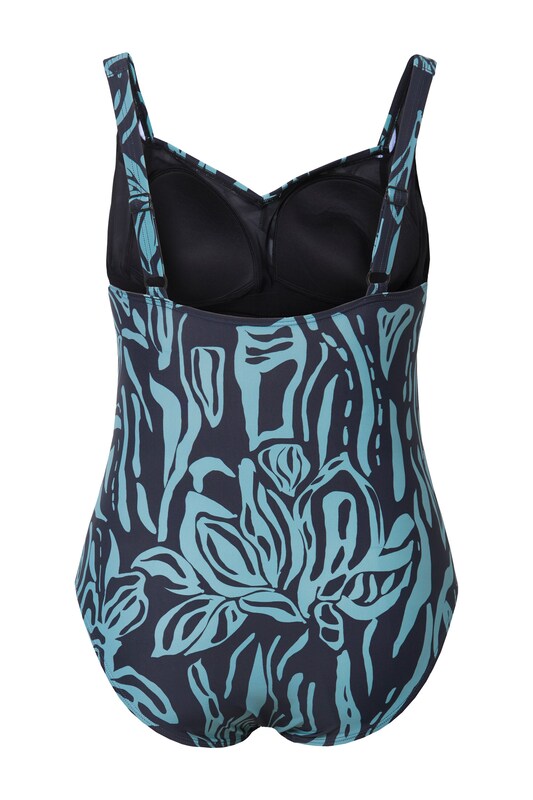 Ulla Popken Ulla Popken Bustier Badeanzug in Blau Letzter Tag