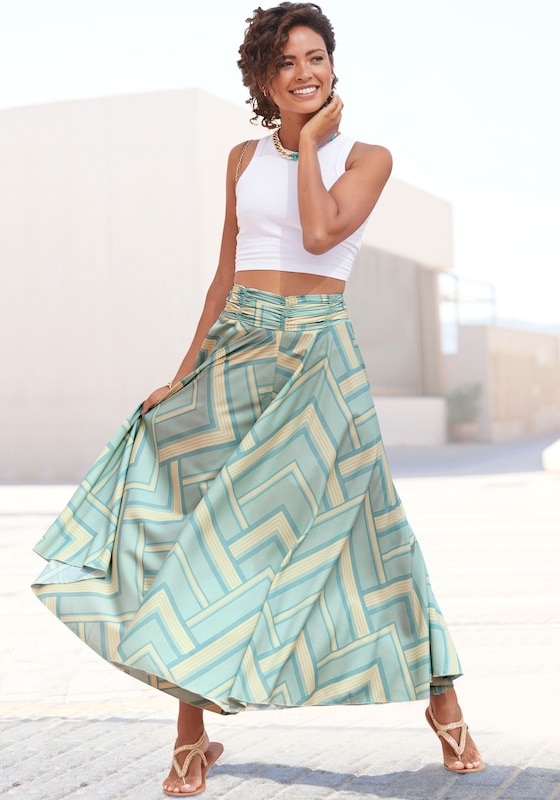 LASCANA LASCANA Wide Leg Hosenrock in Mint Rabatte dieses Monats