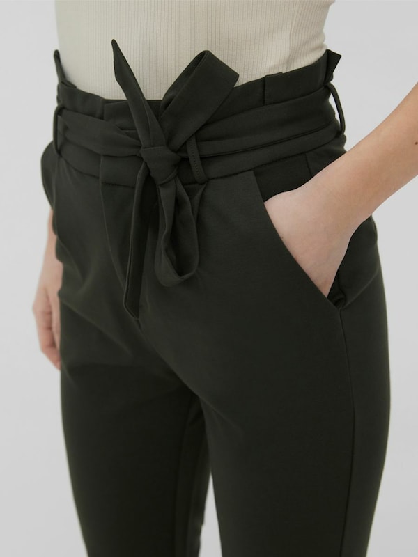 VERO MODA VERO MODA Slimfit Hose 'Eva' in Dunkelgrün Flash Sale