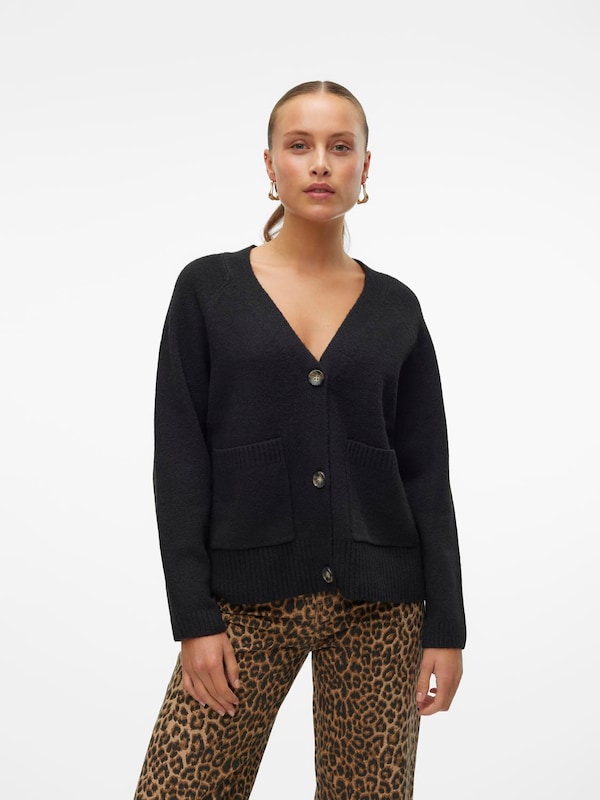VERO MODA VERO MODA Strickjacke 'VMBoom' in Schwarz Vatertagsangebot
