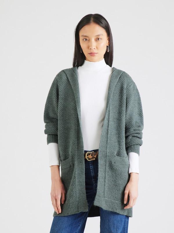 ABOUT YOU ABOUT YOU Strickjacke 'Elektra' in Grünmeliert Fabrikladen