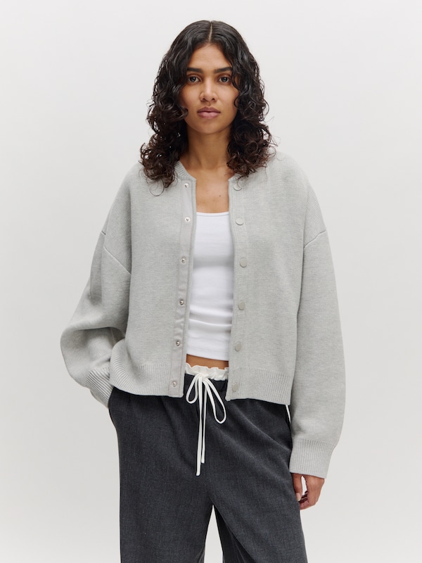 EDITED EDITED Pullover 'Aniela' (GRS) in Graumeliert Günstiger Verkauf