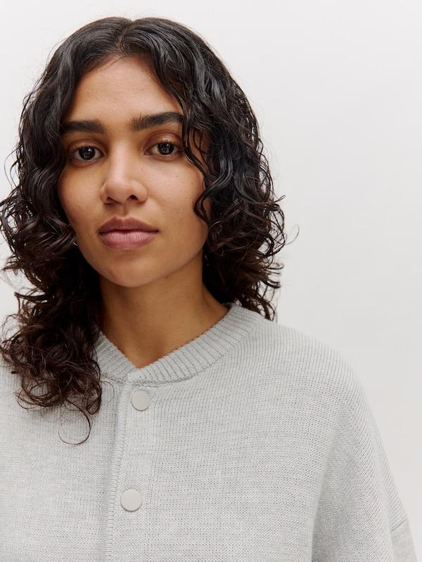 EDITED EDITED Pullover 'Aniela' (GRS) in Graumeliert Günstiger Verkauf