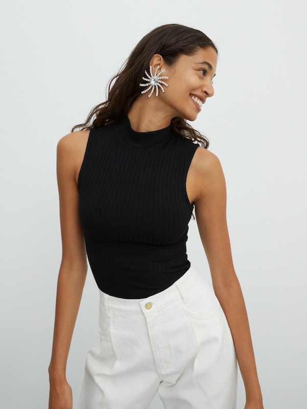 EDITED EDITED Top 'Kaori' in Schwarz Kostenloser Versand