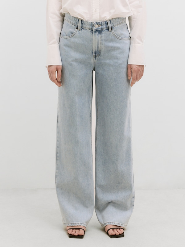 EDITED EDITED Wide Leg Hose 'Maleah' (OCS) in Blue Denim Sonderangebot