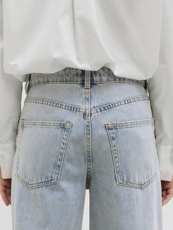 EDITED EDITED Wide Leg Hose 'Maleah' (OCS) in Blue Denim Sonderangebot