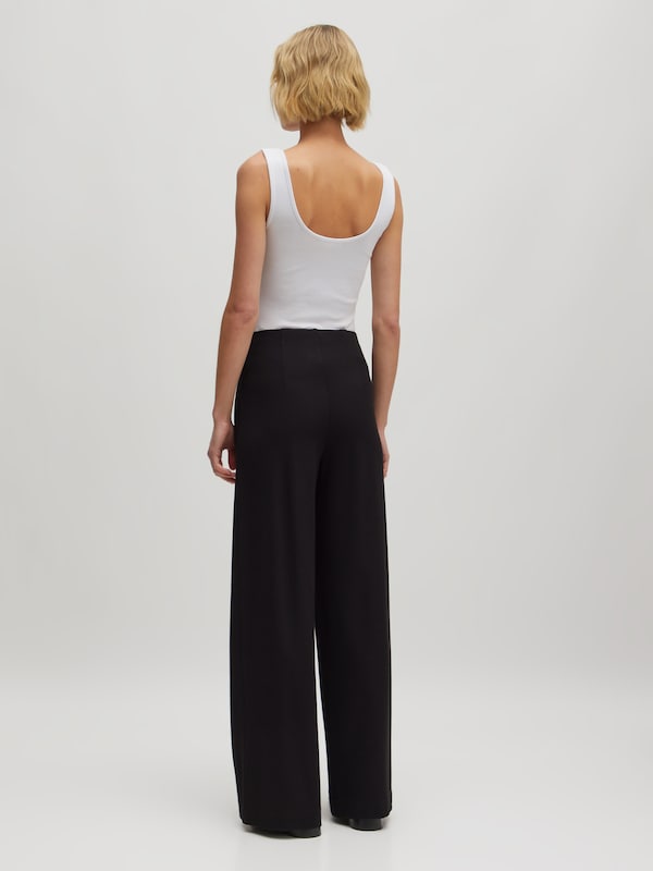 EDITED EDITED Wide Leg Hose 'Leva' in Schwarz Großer Ausverkauf