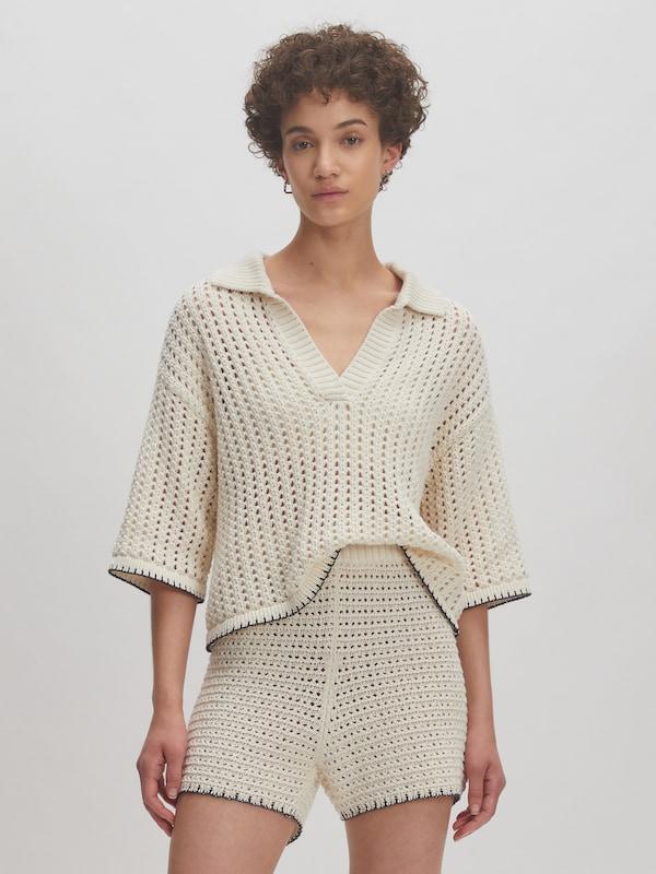 EDITED EDITED Pullover 'Sarai' (GRS) in Beige Beigemeliert Black Friday