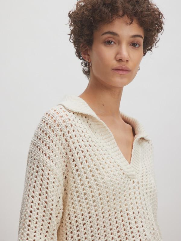 EDITED EDITED Pullover 'Sarai' (GRS) in Beige Beigemeliert Black Friday