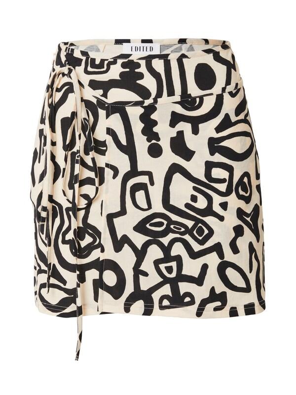 EDITED EDITED Rock 'Uha' in Beige Schwarz Vatertagsangebot