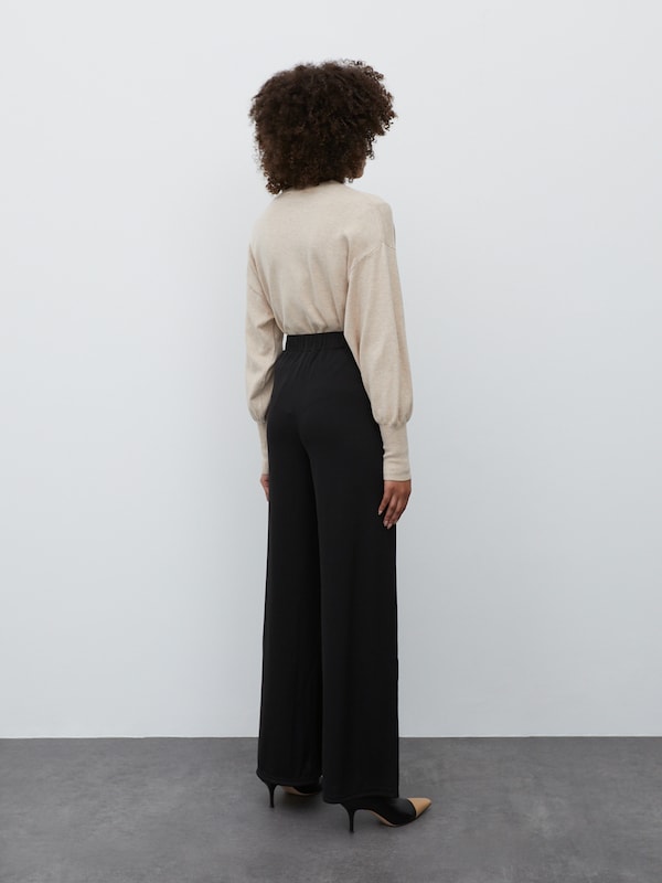EDITED EDITED Wide Leg Hose 'Jamie' in Schwarz Jubiläumsangebot