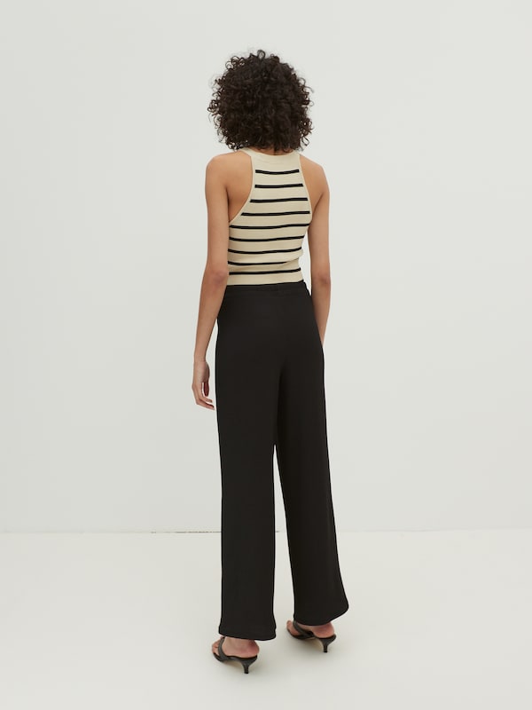 EDITED EDITED Wide Leg Hose 'Philine' in Schwarz Heißer Verkauf