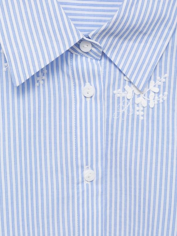 MANGO MANGO Bluse 'PALOMA' in Hellblau Neueste Mode