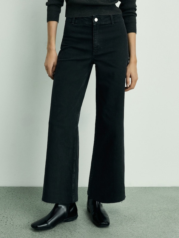 MANGO MANGO Regular Jeans 'CATHERIN' in Schwarz Zeitlich begrenztes Angebot