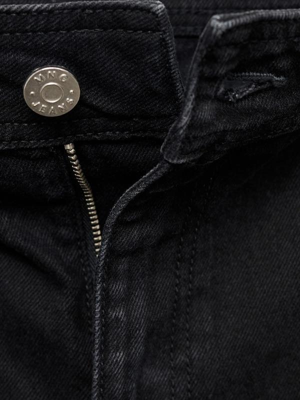MANGO MANGO Regular Jeans 'CATHERIN' in Schwarz Zeitlich begrenztes Angebot