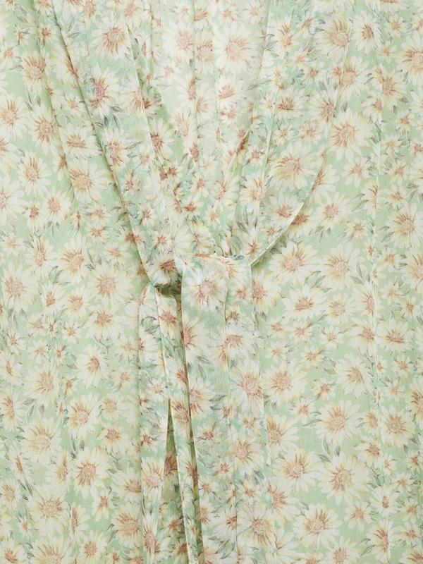 MANGO MANGO Bluse 'BELLE' in Hellgrün Große Rabatte