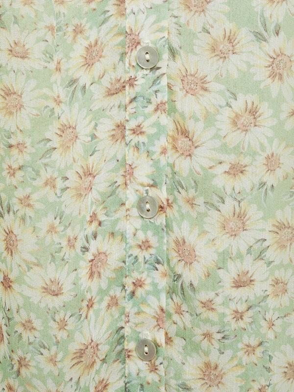 MANGO MANGO Bluse 'BELLE' in Hellgrün Große Rabatte